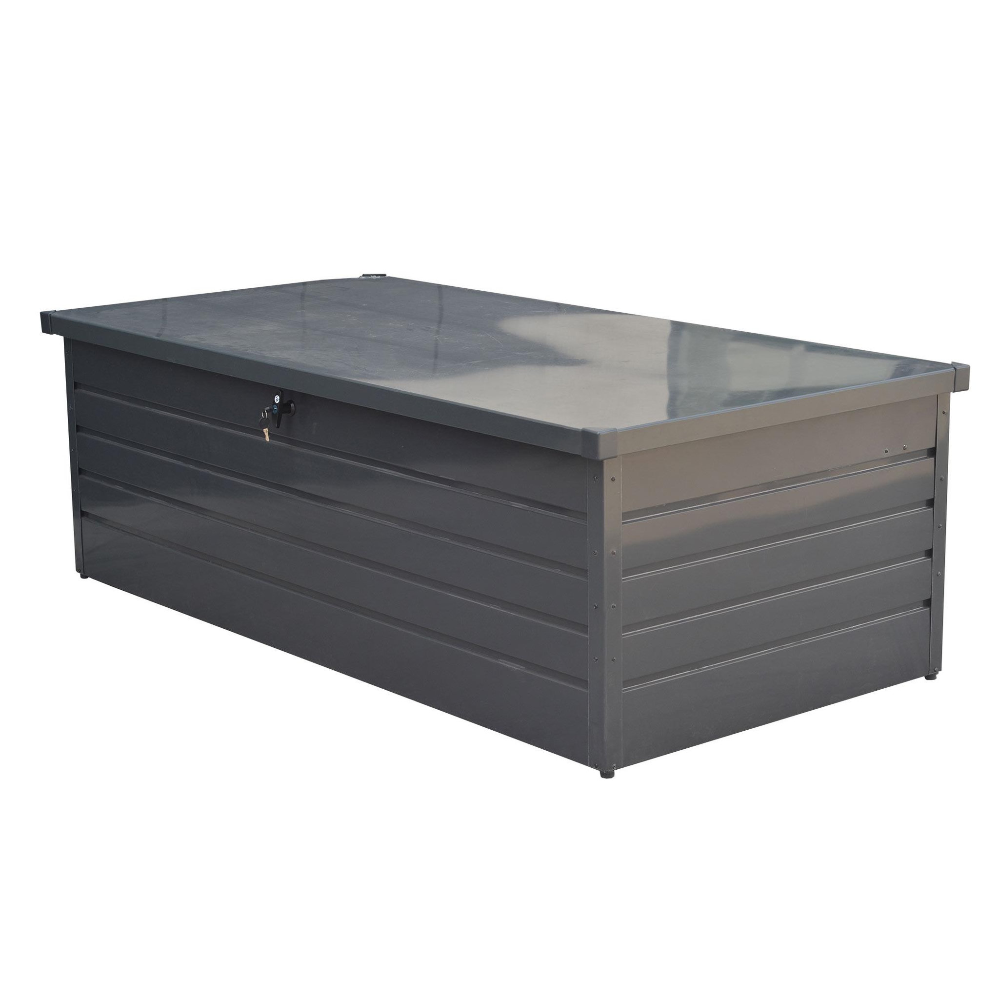 Voir la diapositive 2 : WERKAPRO Coffre de rangement de jardin en métal WERKA PRO  1000 litres