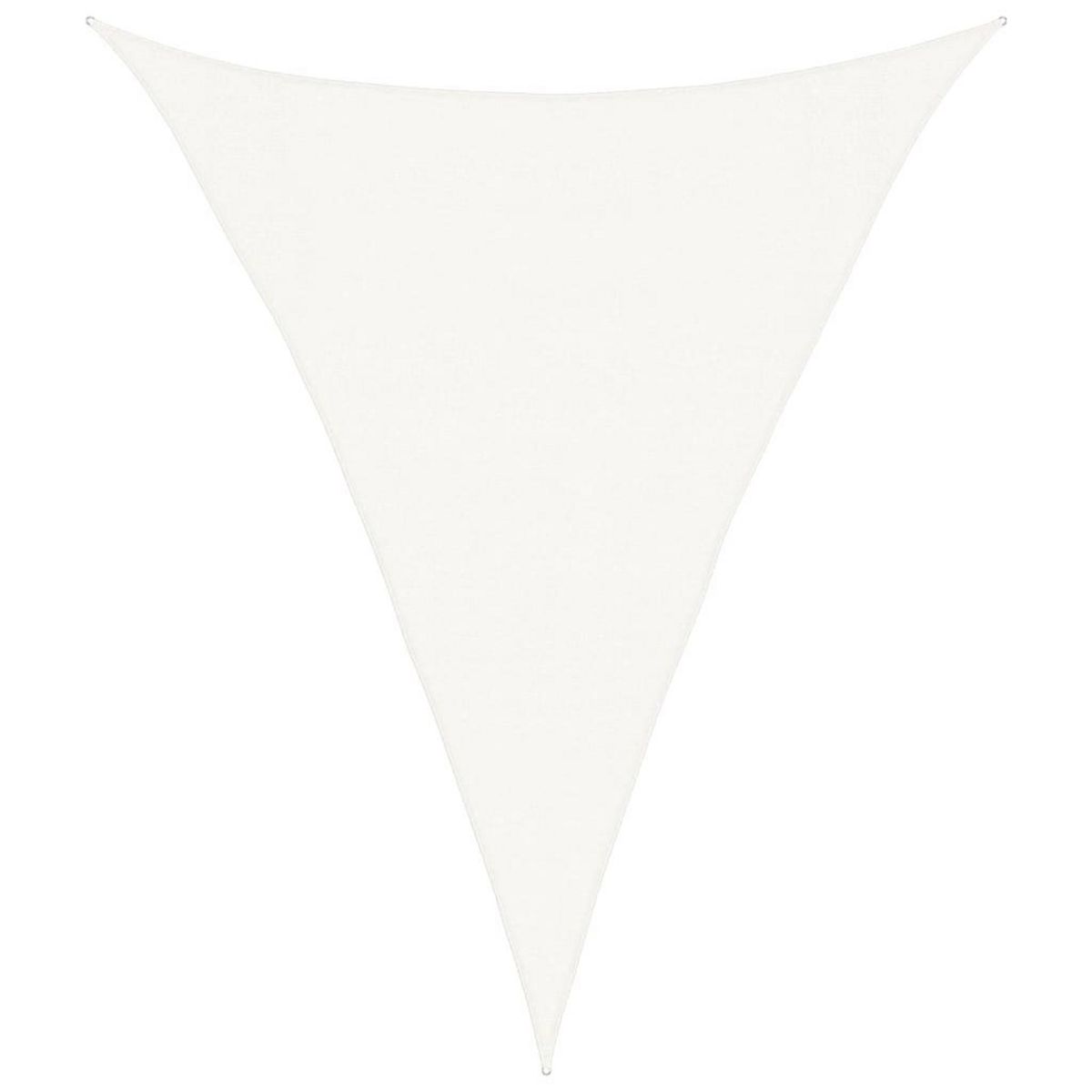 VIDAXL Voile d'ombrage 160 g/m^2 Blanc 3x4x4 m PEHD