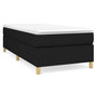 Voir la diapositive 2 : VIDAXL Sommier a lattes de lit et matelas Noir 80x200 cm Tissu