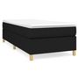 Voir la diapositive 2 : VIDAXL Sommier a lattes de lit et matelas Noir 80x200 cm Tissu