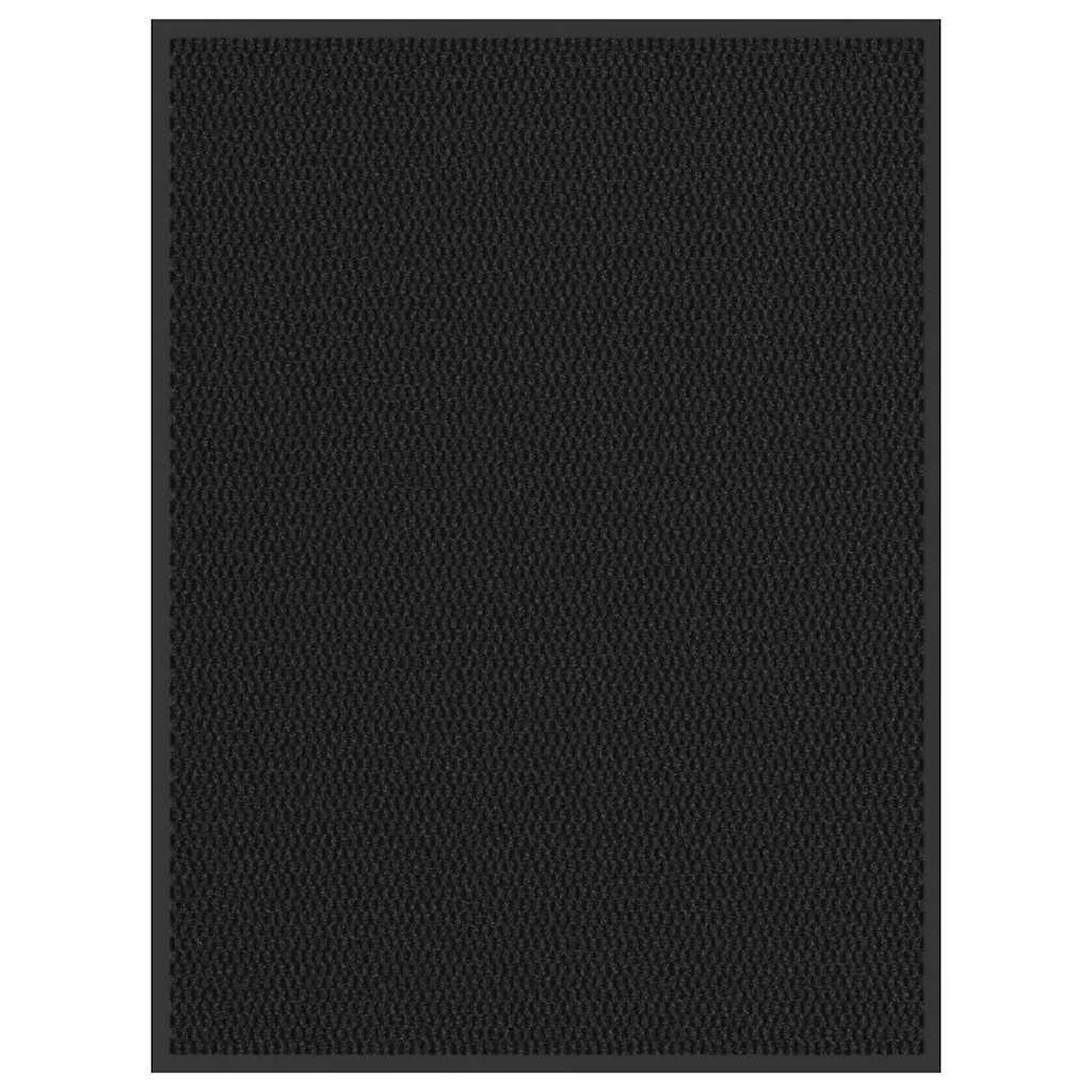 VIDAXL Paillasson noir 90x120 cm