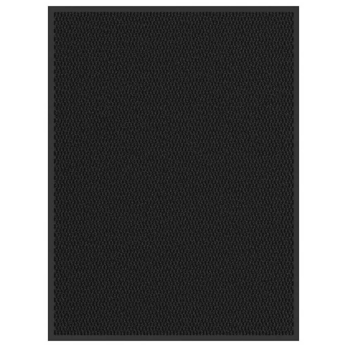 VIDAXL Paillasson noir 90x120 cm