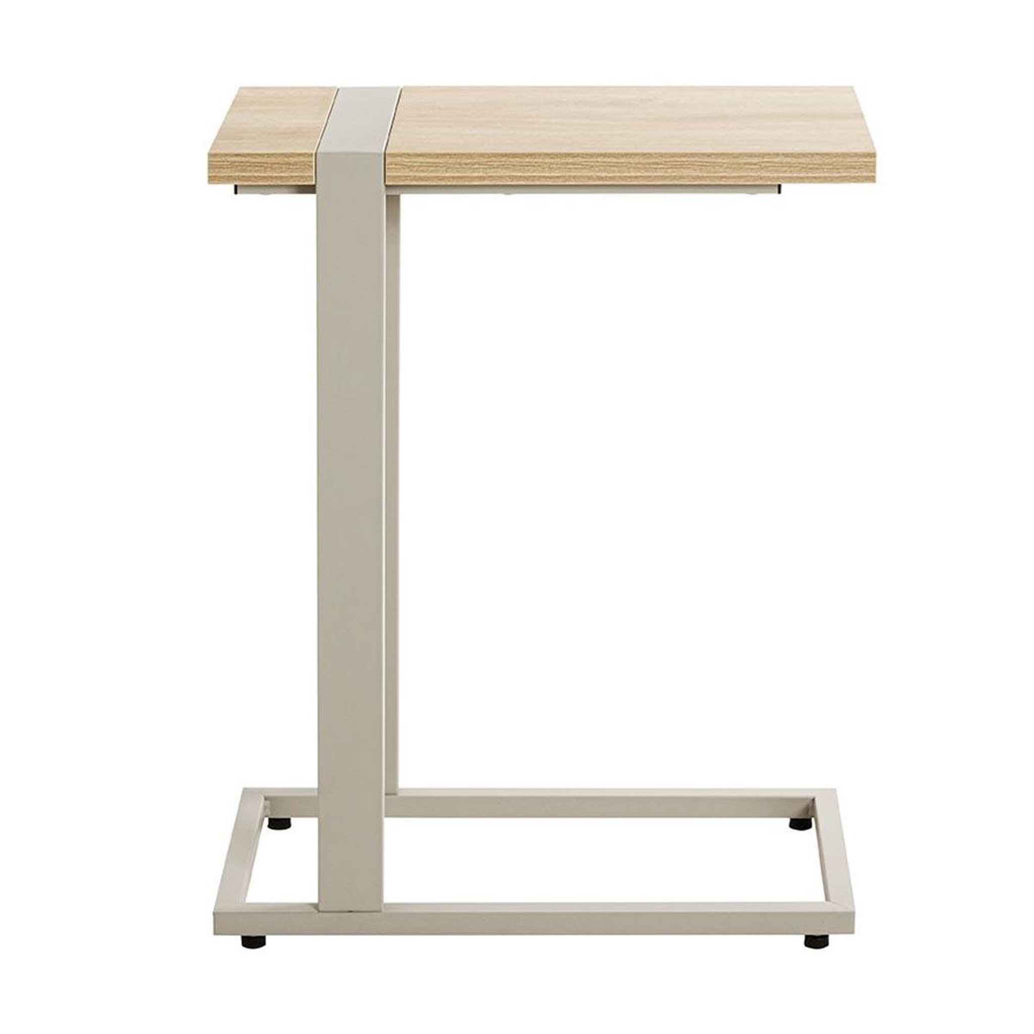 Voir la diapositive 2 : Paris Prix Table d'appoint design  evy  64cm naturel & gris
