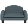Voir la diapositive 3 : VIDAXL Canape pour enfants gris fonce 50x40x30 cm tissu