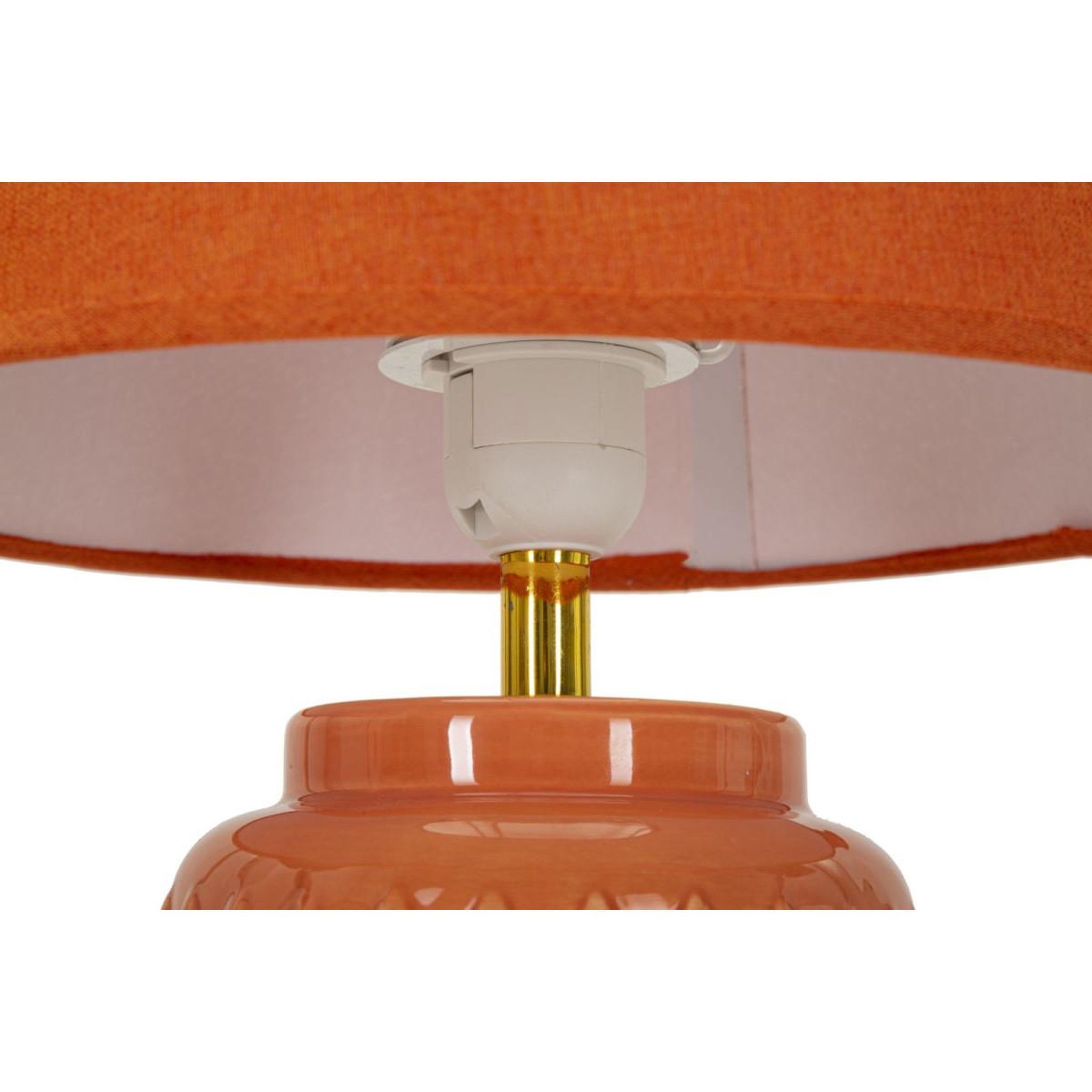 Voir la diapositive 3 : Paris Prix Lampe à Poser en Céramique  Square  44cm Orange