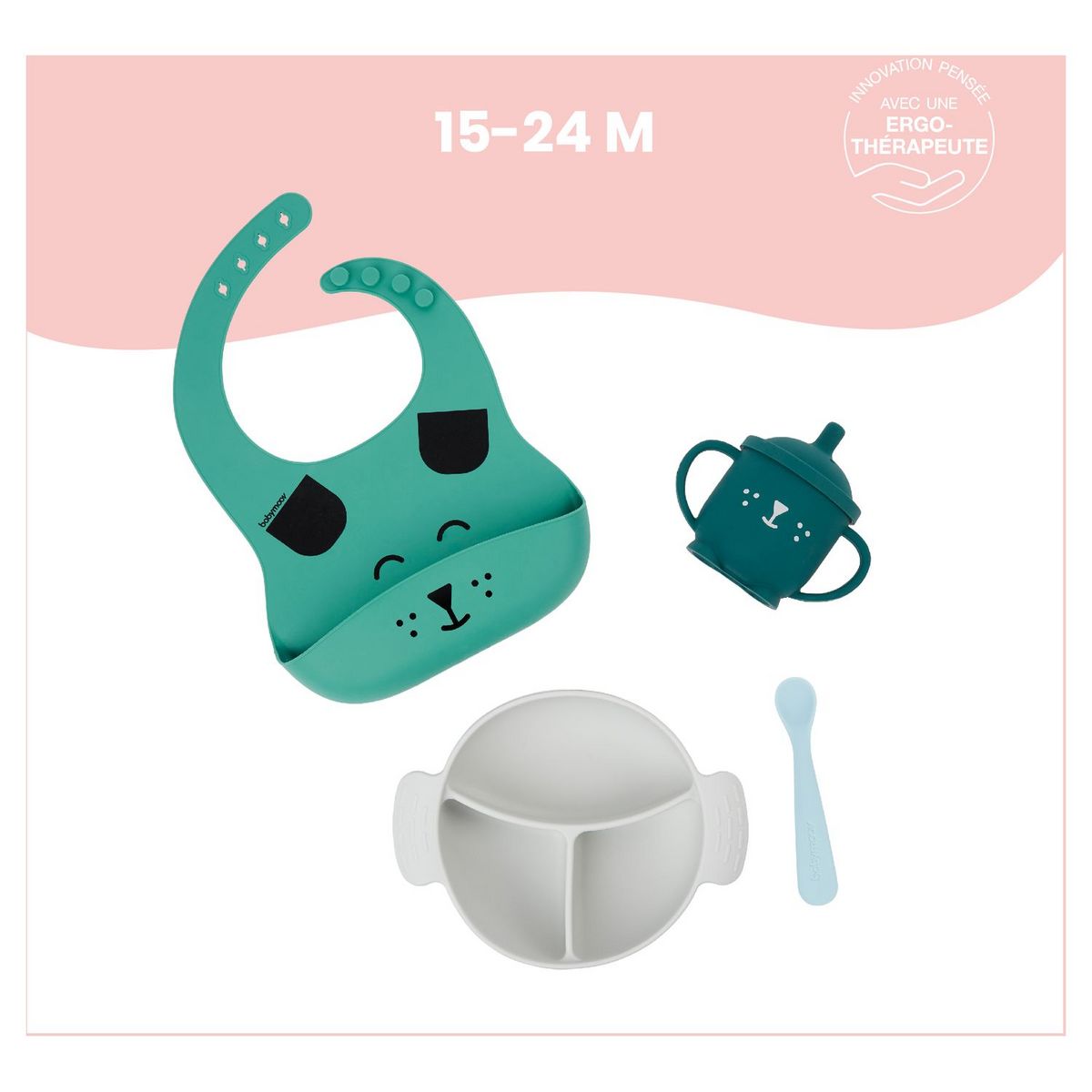 BABYMOOV Kit  repas LEARN'ISY 4 pièces