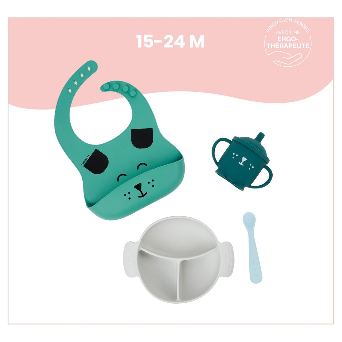 BABYMOOV Kit  repas LEARN'ISY 4 pièces