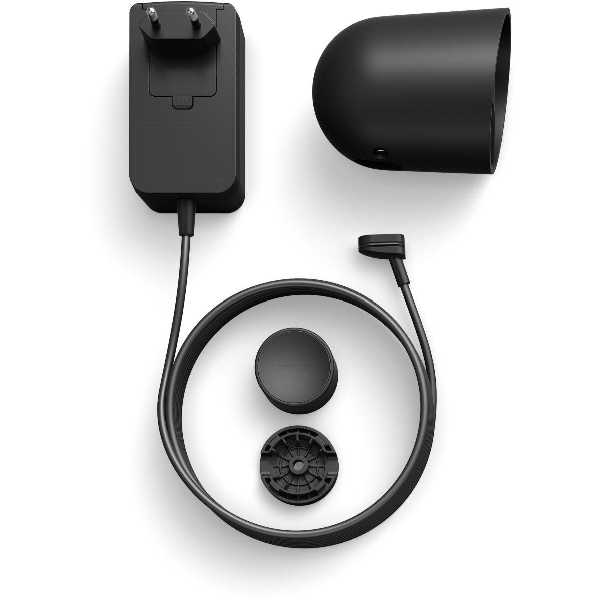 Philips Caméra de surveillance HUE SECURE filaire noire