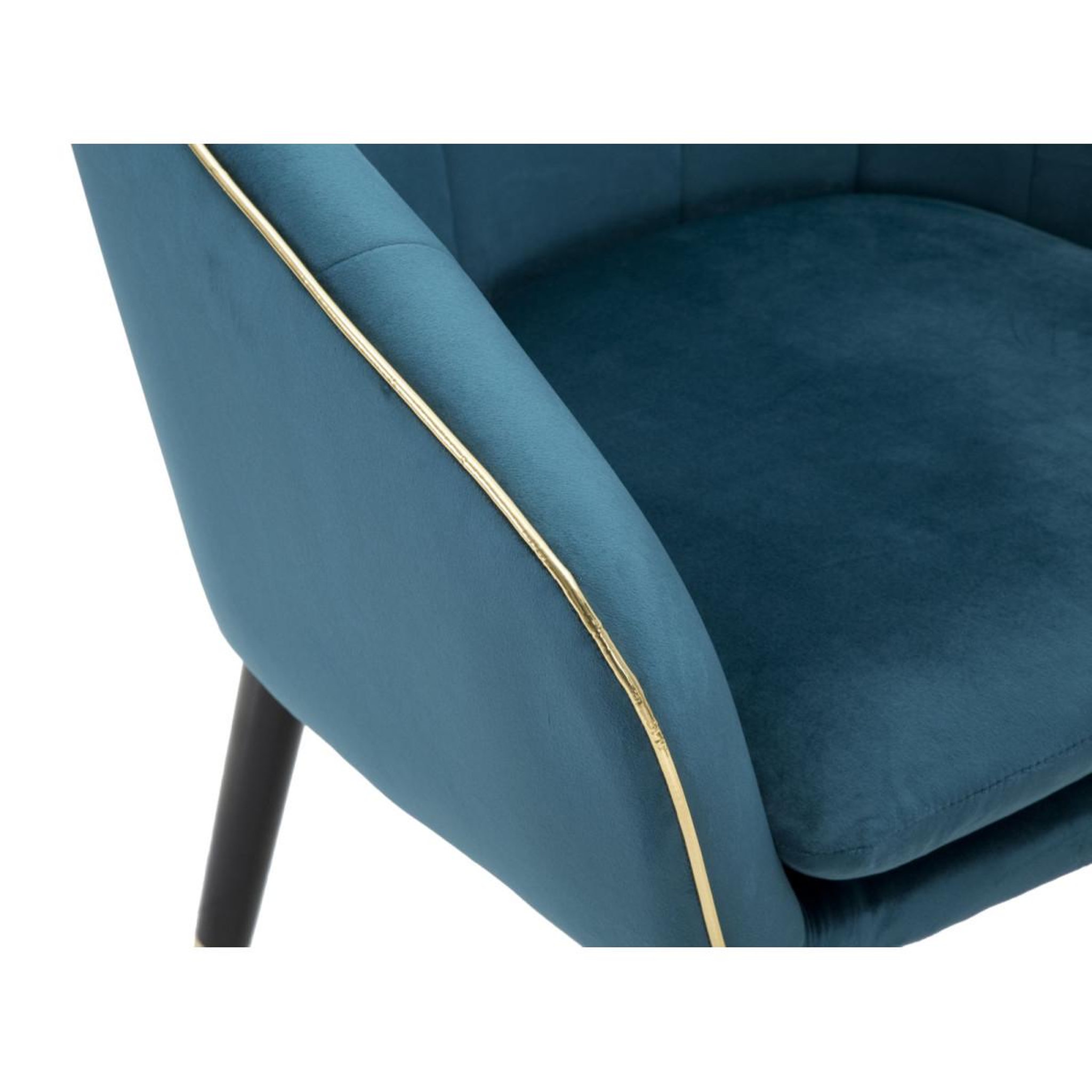Voir la diapositive 5 : Paris Prix Fauteuil Design en Tissu  Paris  78cm Bleu