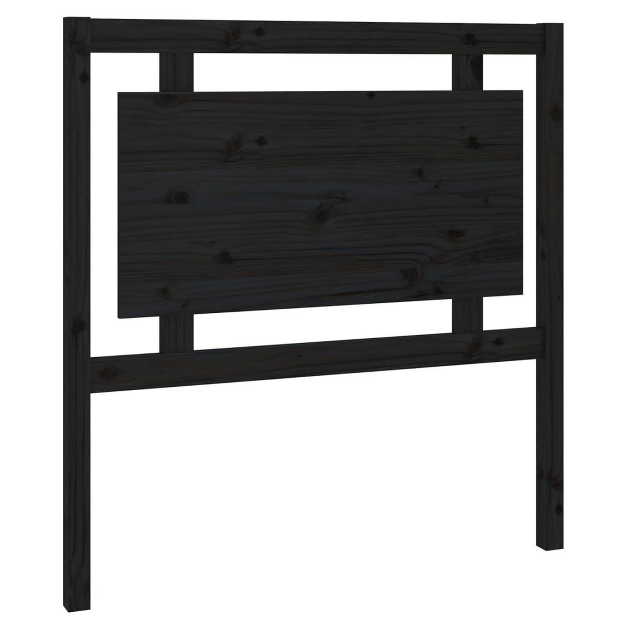 Voir la diapositive 2 : VIDAXL Tete de lit Noir 95,5x4x100 cm Bois massif de pin