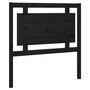 Voir la diapositive 2 : VIDAXL Tete de lit Noir 95,5x4x100 cm Bois massif de pin