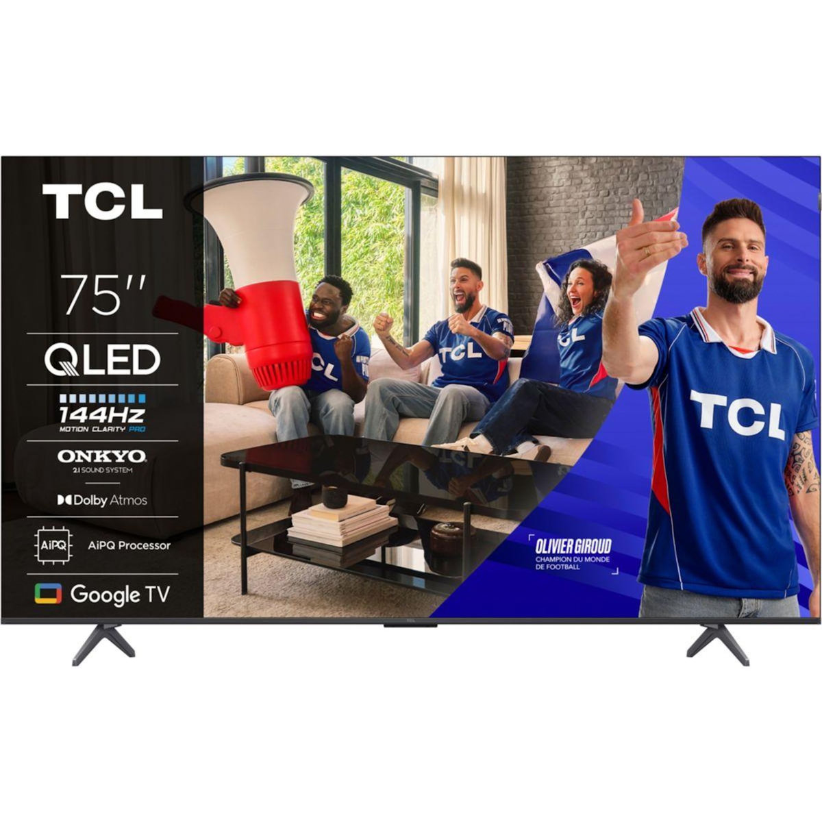 TCL TV QLED 75P89K 144Hz 2025-75 pouces (189cm)