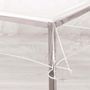 Voir la diapositive 2 : Paris Prix Nappe Cristal  Garden  140x240cm Transparent & Blanc