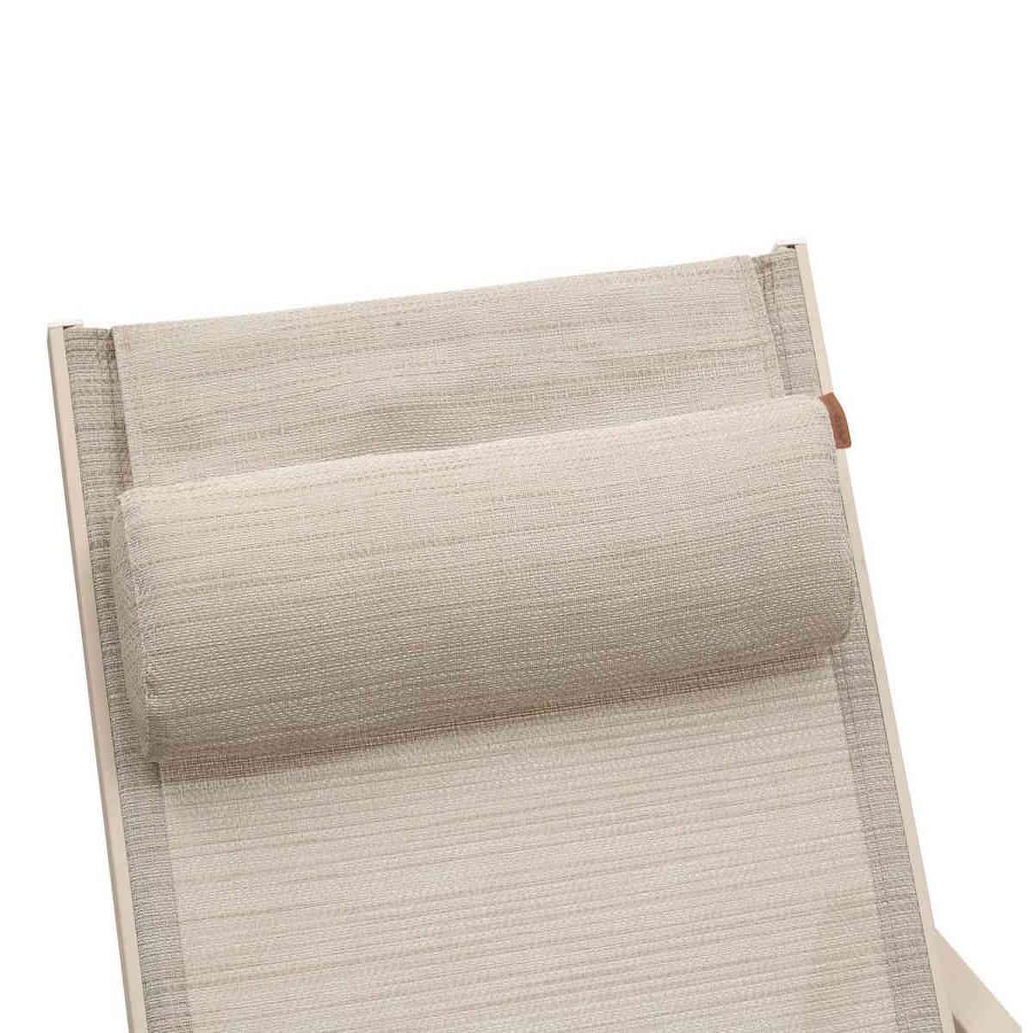 Voir la diapositive 4 : HESPERIDE Transat en aluminium Osmala Beige/Argile - Hespéride