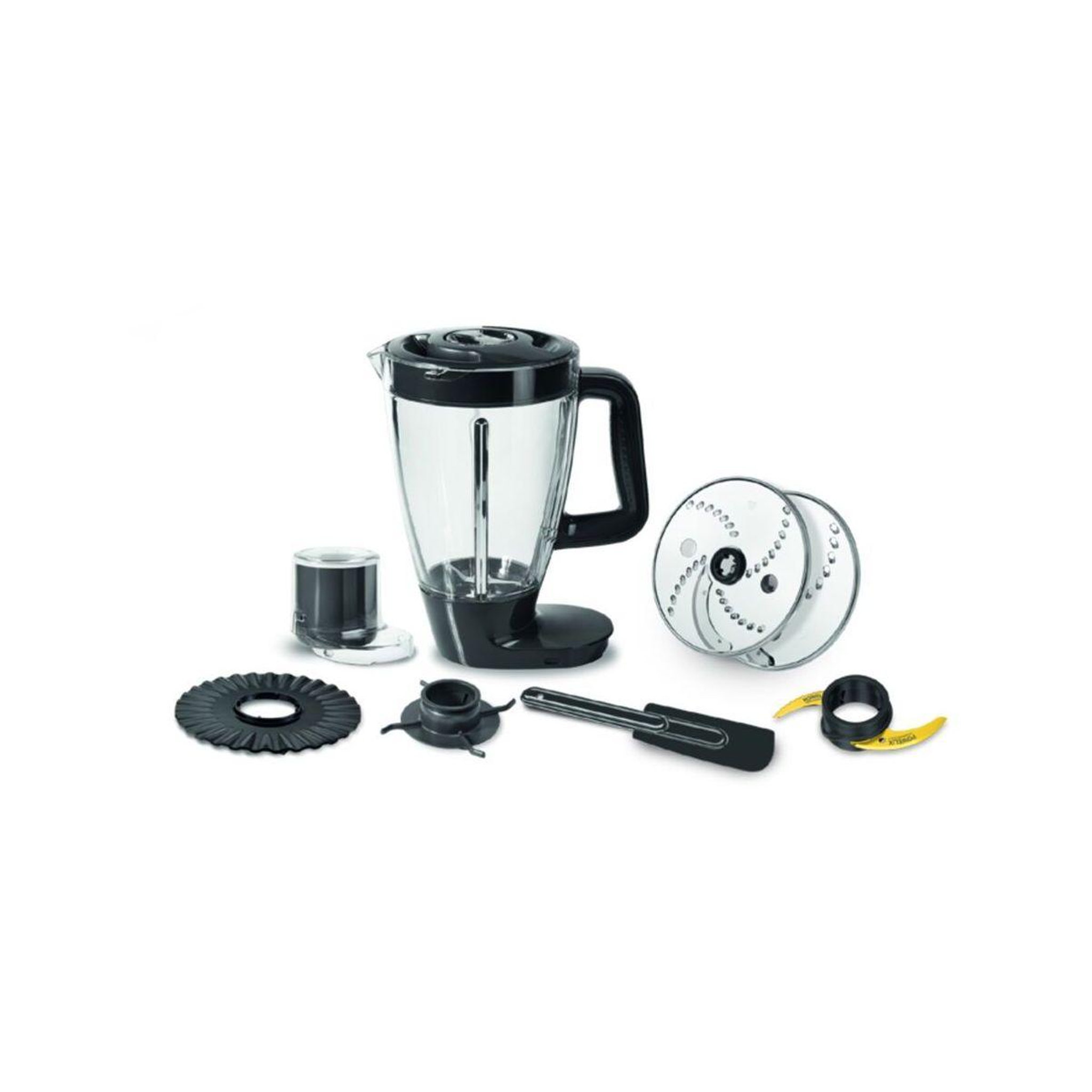 Voir la diapositive 3 : MOULINEX Robot multifonction fp821811 double force noir+8 accessoires