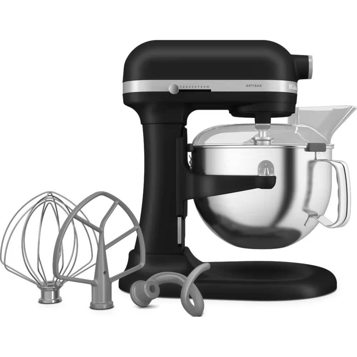 KitchenAid Robot pâtissier à bol relevable 5.6 l 375w noir réglisse - 5ksm60spxebm