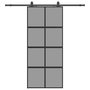 Voir la diapositive 2 : VIDAXL Porte coulissante avec kit de quincaillerie noir 90x205 cm