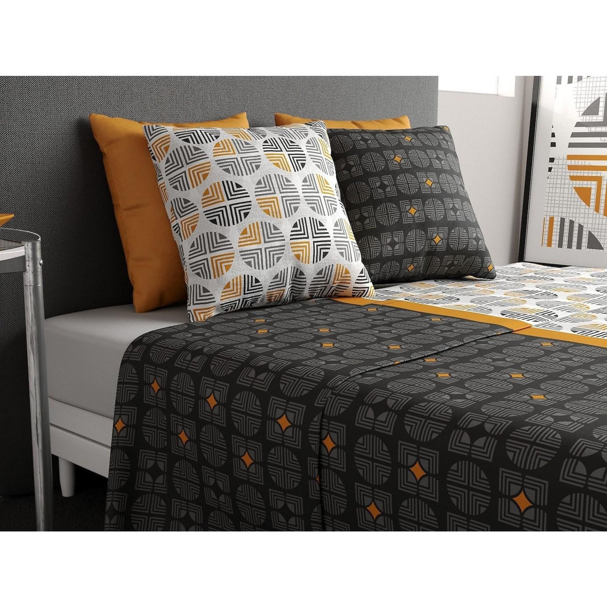 ATELIER DU COTON Parure de draps 100% coton 57fils arturo