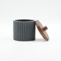 Voir la diapositive 2 : Paris Prix Pot à Cotons Design  Niagara  10cm Anthracite