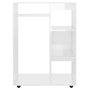 Voir la diapositive 5 : VIDAXL Garde-robe Blanc brillant 80x40x110 cm Bois d'ingenierie