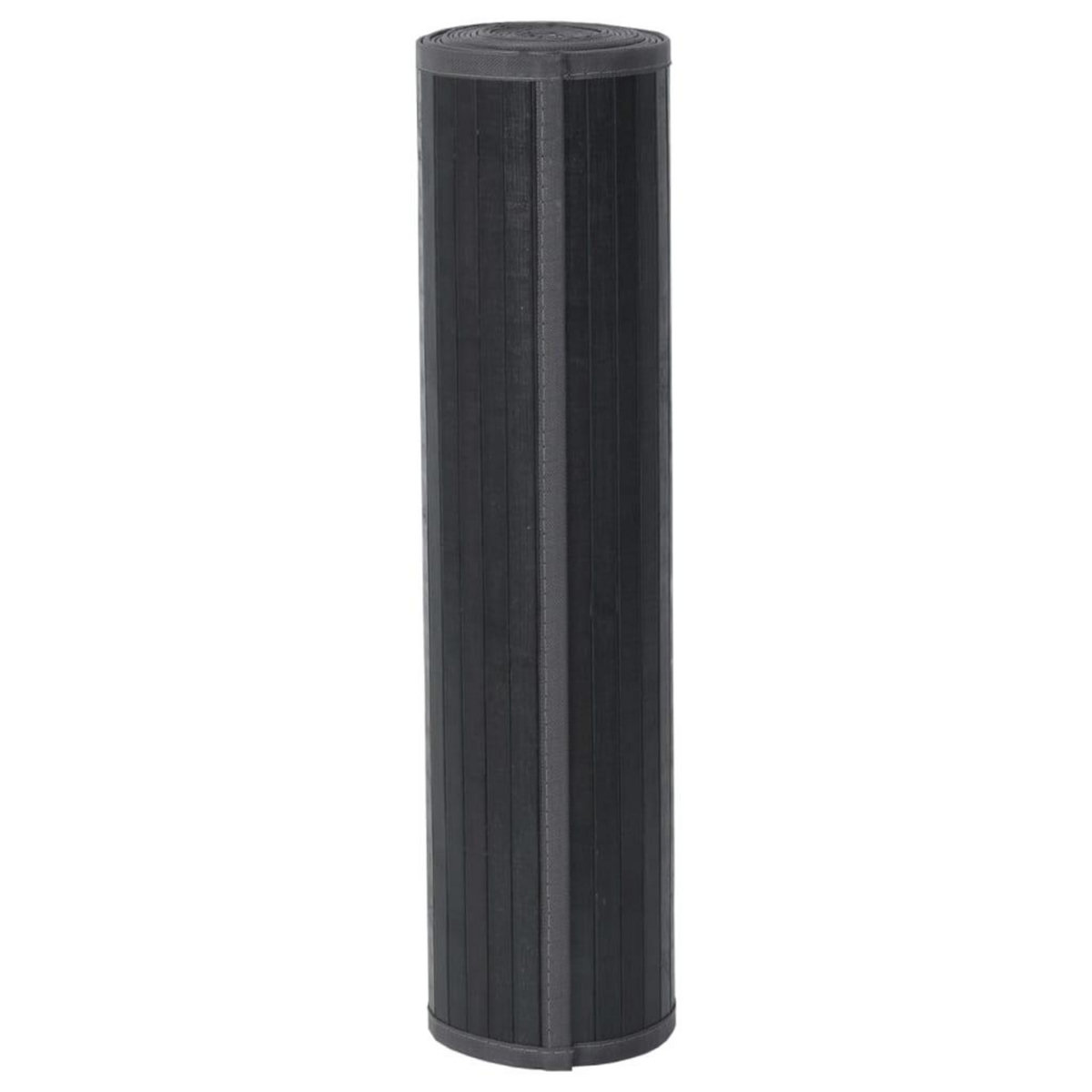 VIDAXL Tapis rectangulaire gris 70x400 cm bambou