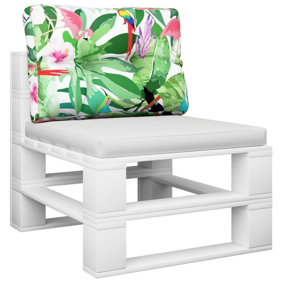 VIDAXL Coussin de palette multicolore 50x40x12 cm tissu