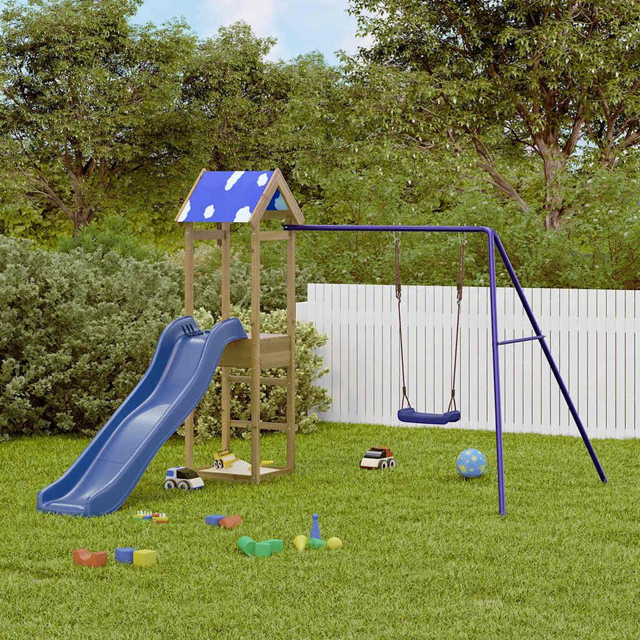 VIDAXL Aire de jeux d'exterieur bois de pin impregne