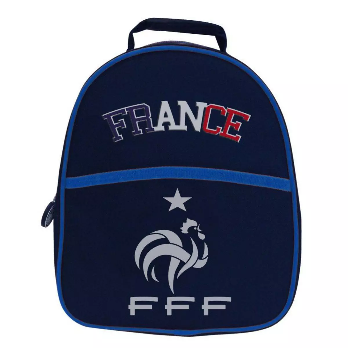 FFF Sac à dos enfant Bleu  Fédération Française de Football - Dimensions : 25 x 13 x 21 cm