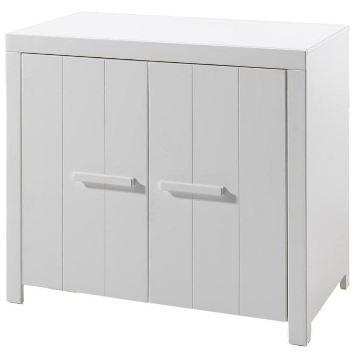 Paris Prix Commode Enfant en Bois 2 Portes  Erik  100cm Blanc