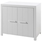 Paris Prix Commode Enfant en Bois 2 Portes  Erik  100cm Blanc
