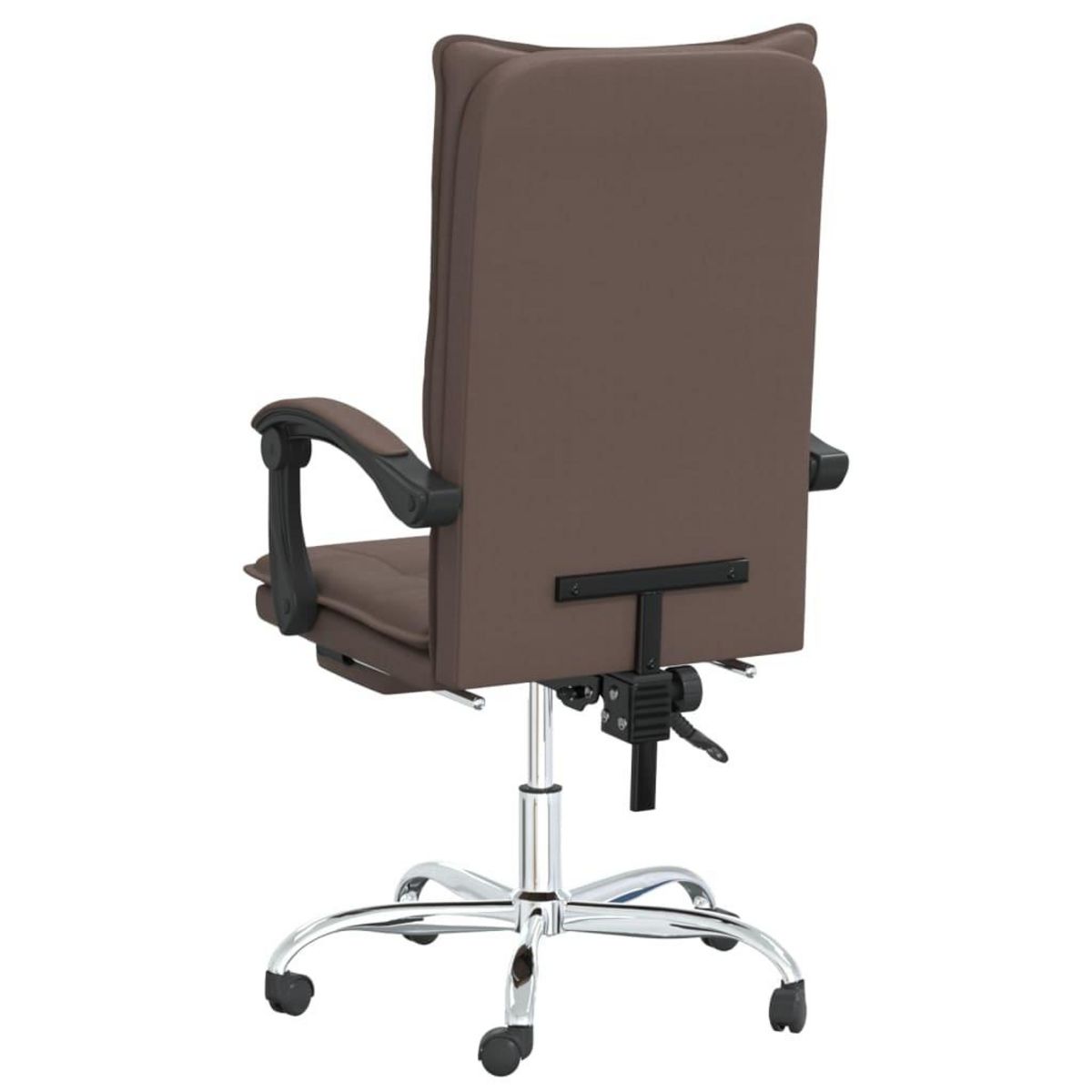 VIDAXL Fauteuil inclinable de bureau Marron Similicuir