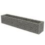 Voir la diapositive 2 : VIDAXL Lit sureleve a gabion Acier galvanise 270x50x50 cm