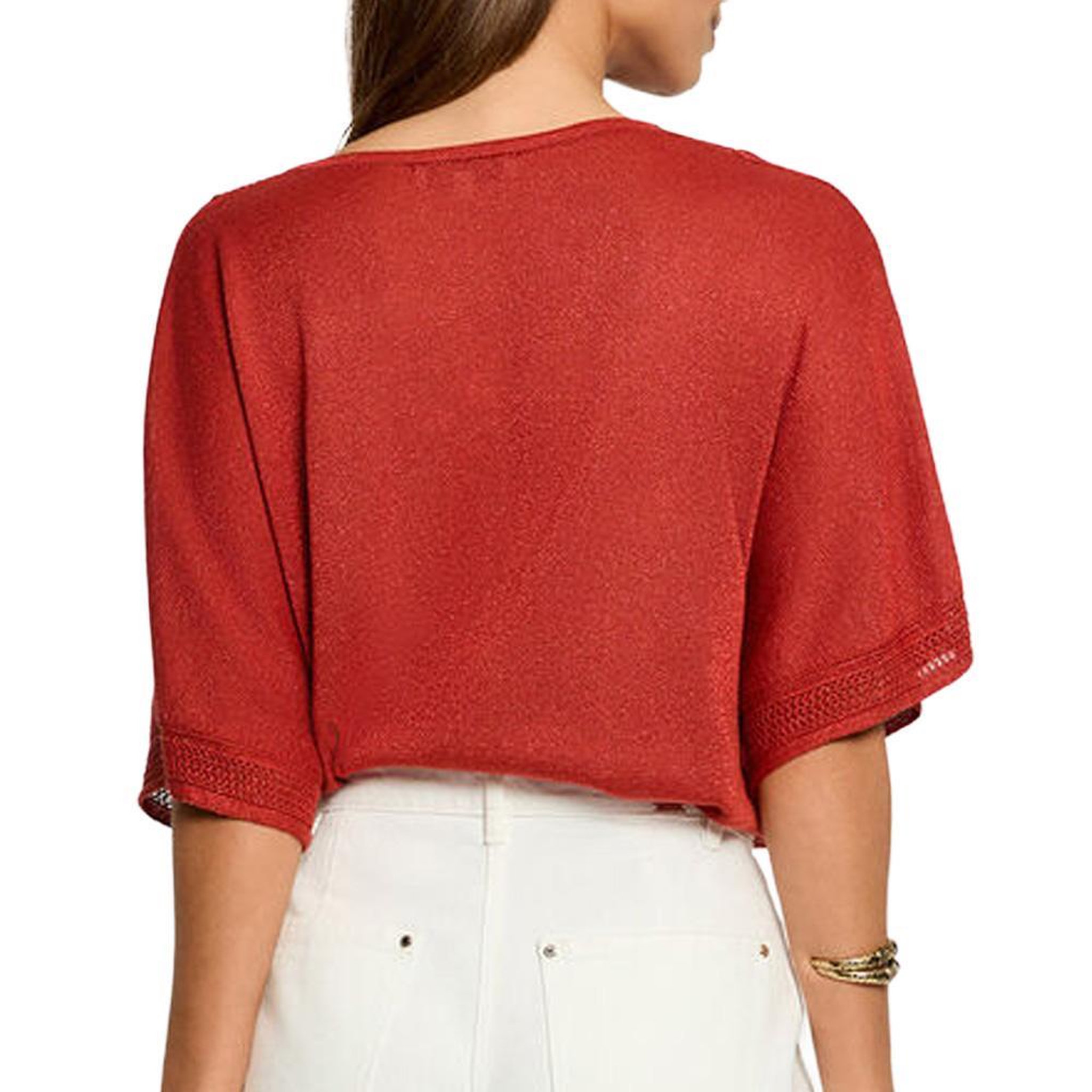 Voir la diapositive 2 : MORGAN Pull Rouge Vif Femme Morgan MCHRIS