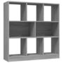 Voir la diapositive 2 : VIDAXL Bibliotheque Sonoma gris 97,5x29,5x100 cm Bois d'ingenierie