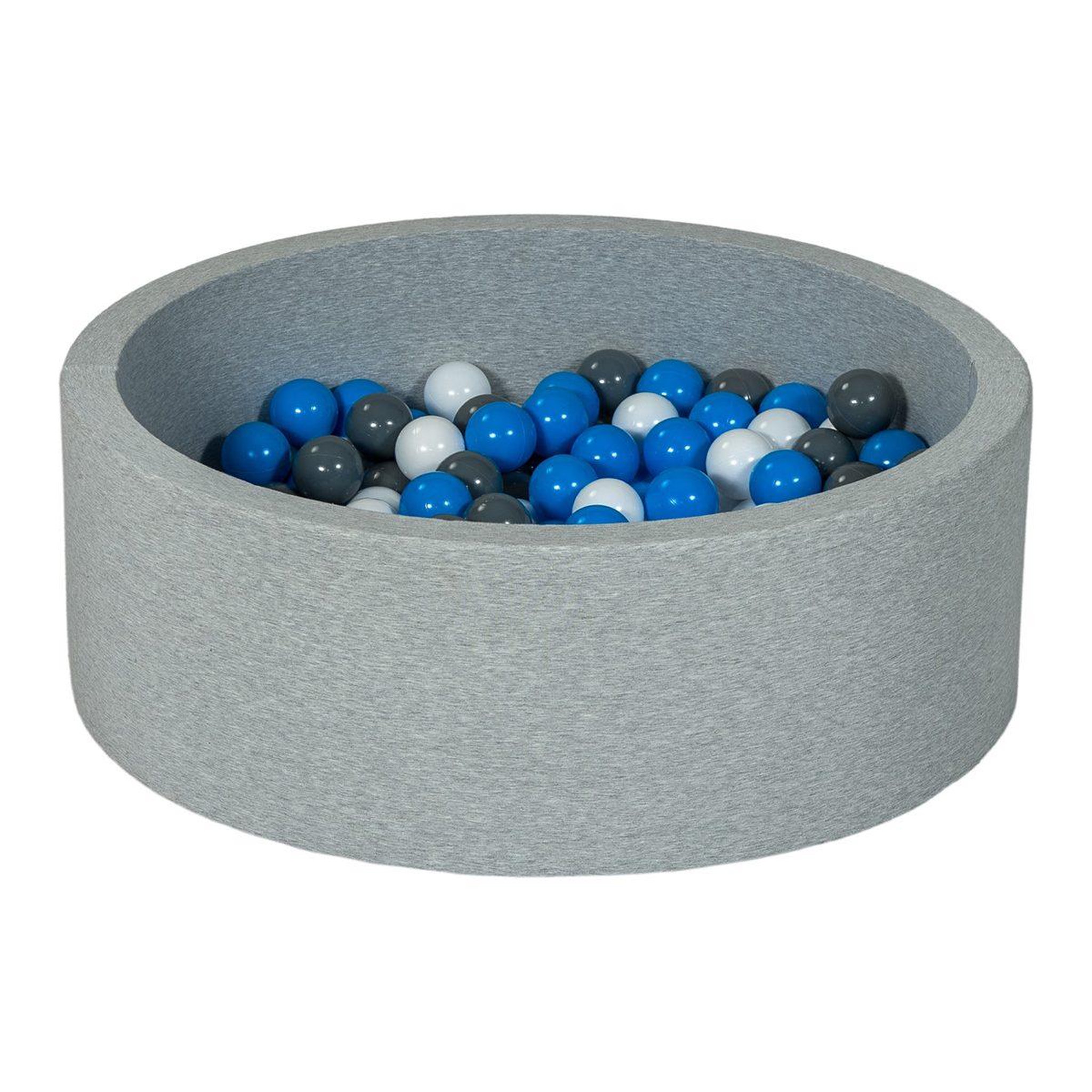 VELINDA Piscine à balles aire de jeu + 200 balles blanc,bleu,gris