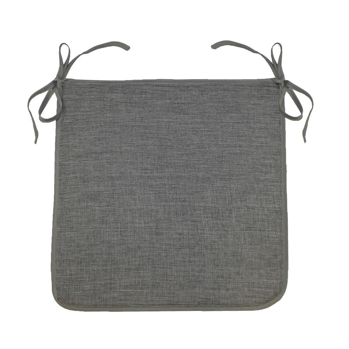 Paris Prix Galette de Chaise  Newton  40x40cm Gris Anthracite