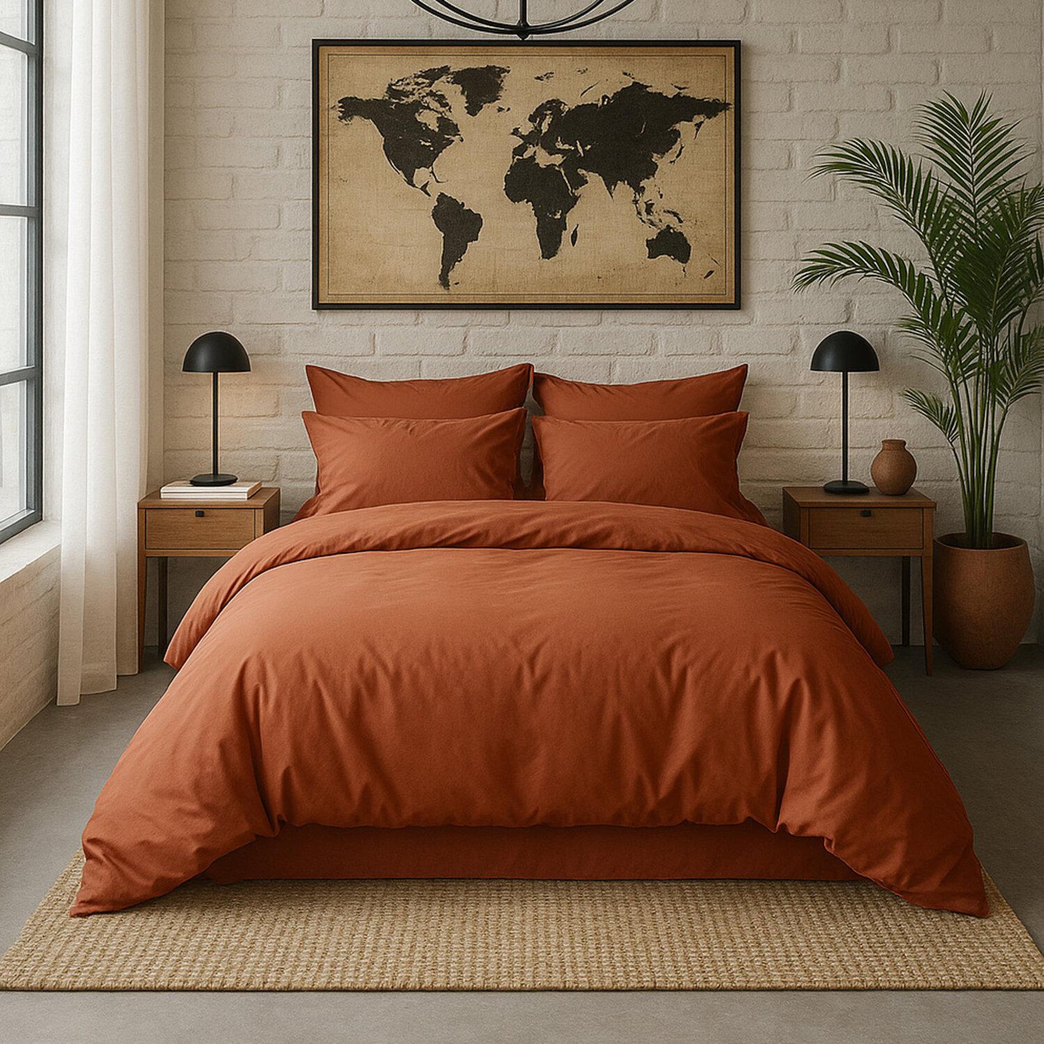 Voir la diapositive 3 : BATON ROUGE Drap housse en percale de coton