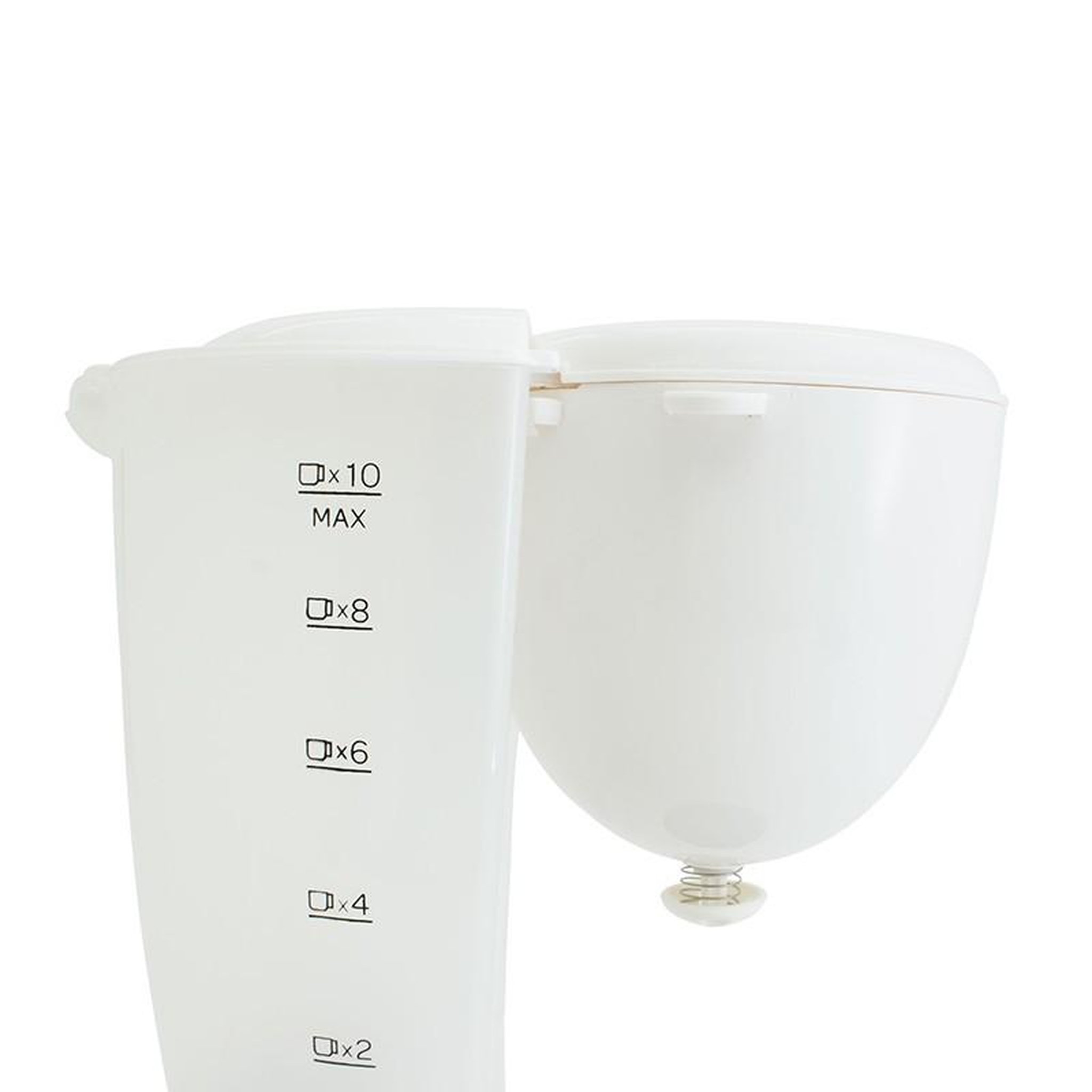 Voir la diapositive 6 : SCHMIT Cafetière 10 tasses avec filtre permanent amovible sch1012 blanc schmit