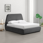 Voir la diapositive 2 : CONCEPT USINE Lit coffre - 140x190 cm - Velours gris NORKA