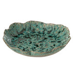 Paris Prix Coupelle Déco en Céramique  Naga  30cm Bleu Azur