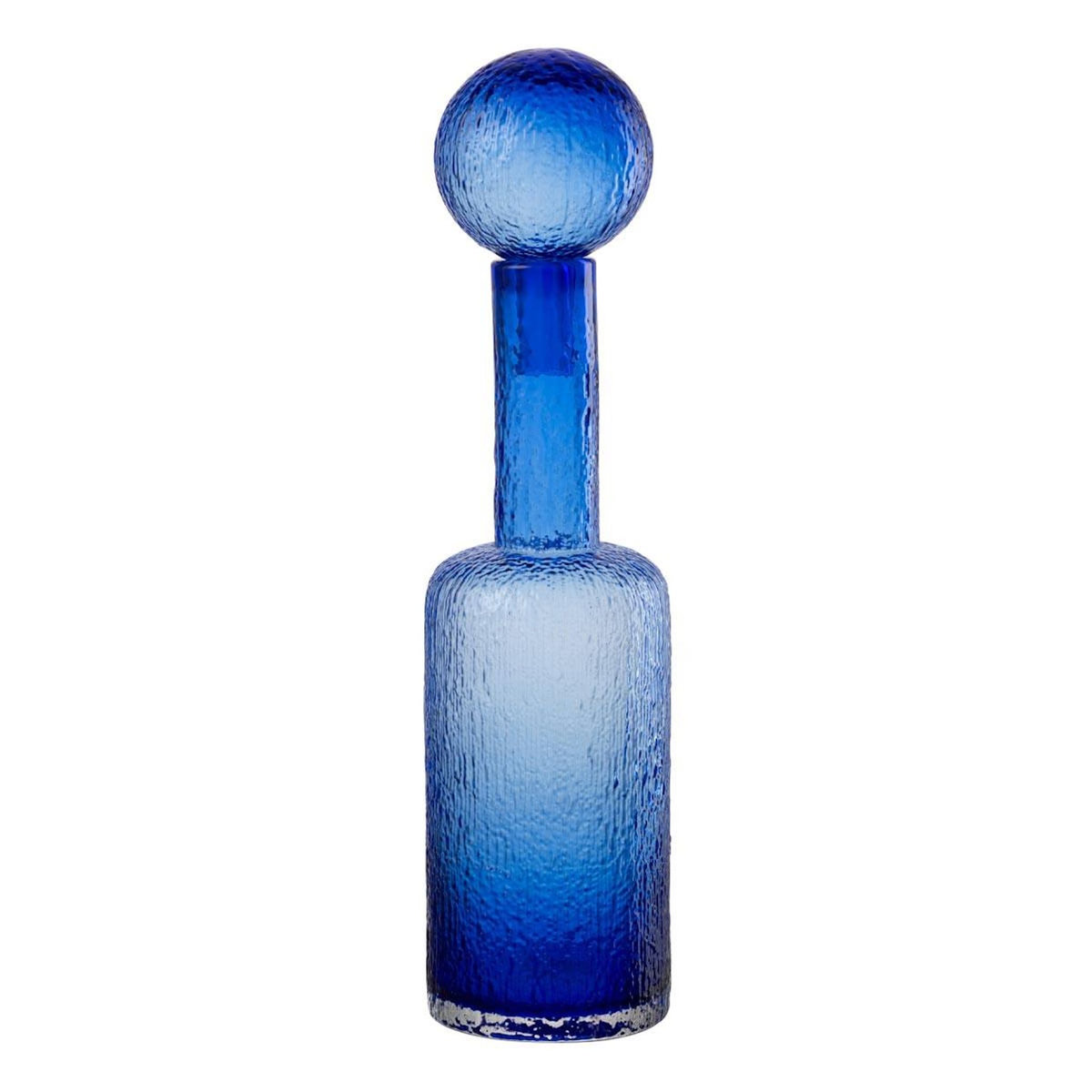 Paris Prix Bouteille Déco en Verre  Spiaggia  49cm Bleu
