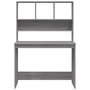 Voir la diapositive 5 : VIDAXL Bureau avec etageres Sonoma gris 102x45x148cm Bois d'ingenierie