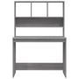 Voir la diapositive 5 : VIDAXL Bureau avec etageres Sonoma gris 102x45x148cm Bois d'ingenierie