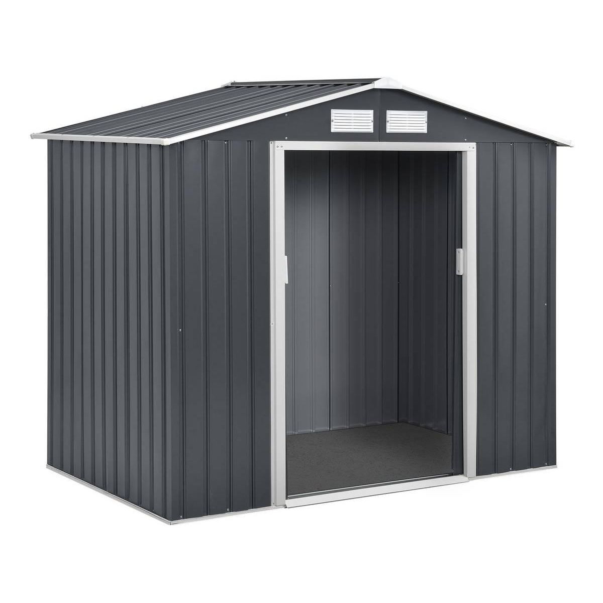 Habitat et Jardin Abri de jardin métal  Vegas  - 2,7 m² - Gris