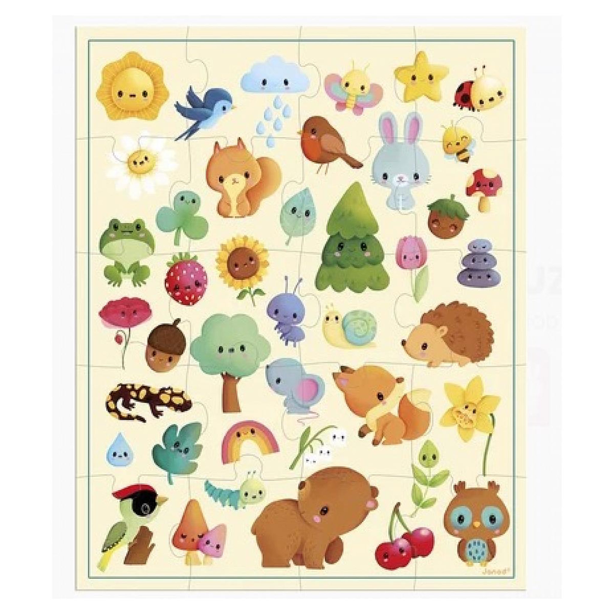Voir la diapositive 3 : Juratoys-Janod Puzzle Imagier de la nature - 20pcs