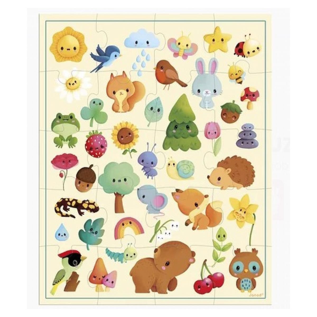 Juratoys-Janod Puzzle Imagier de la nature - 20pcs