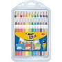 BIC  Coffret de coloriage 12 feutres Kid couleur + 12 crayons de couleur Evolution + 12 craies de coloriage Plastidecor Kids