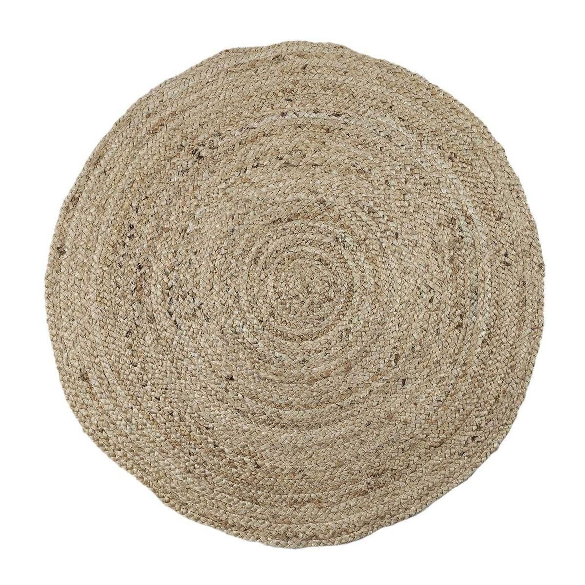 Tapis déco rond en jute 80 cm