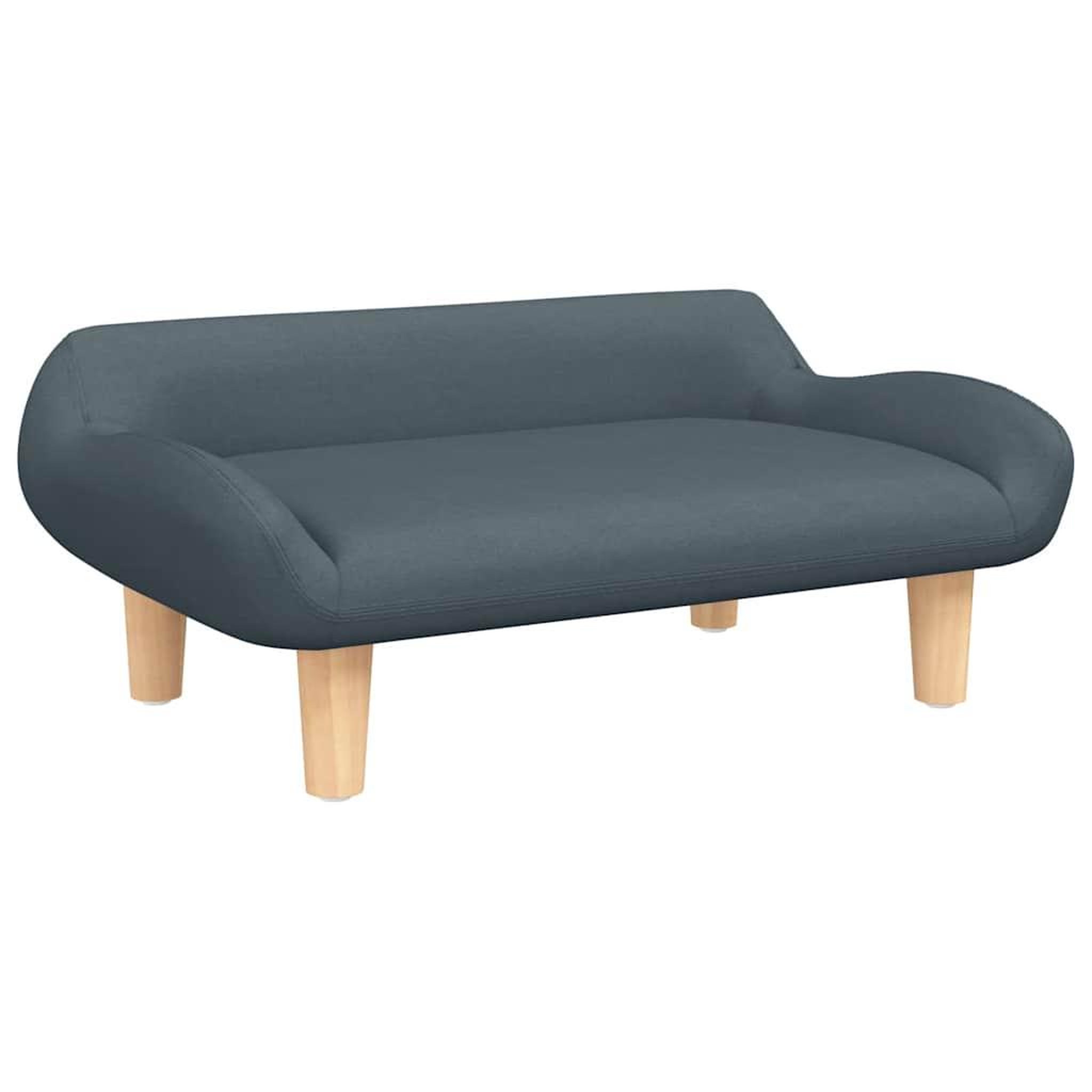 Voir la diapositive 2 : VIDAXL Lit pour chien gris fonce 70x40x24 cm tissu
