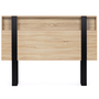 Voir la diapositive 3 : ID MARKET Tête de lit sur pied PHOENIX 160 cm avec rangements bois et noir